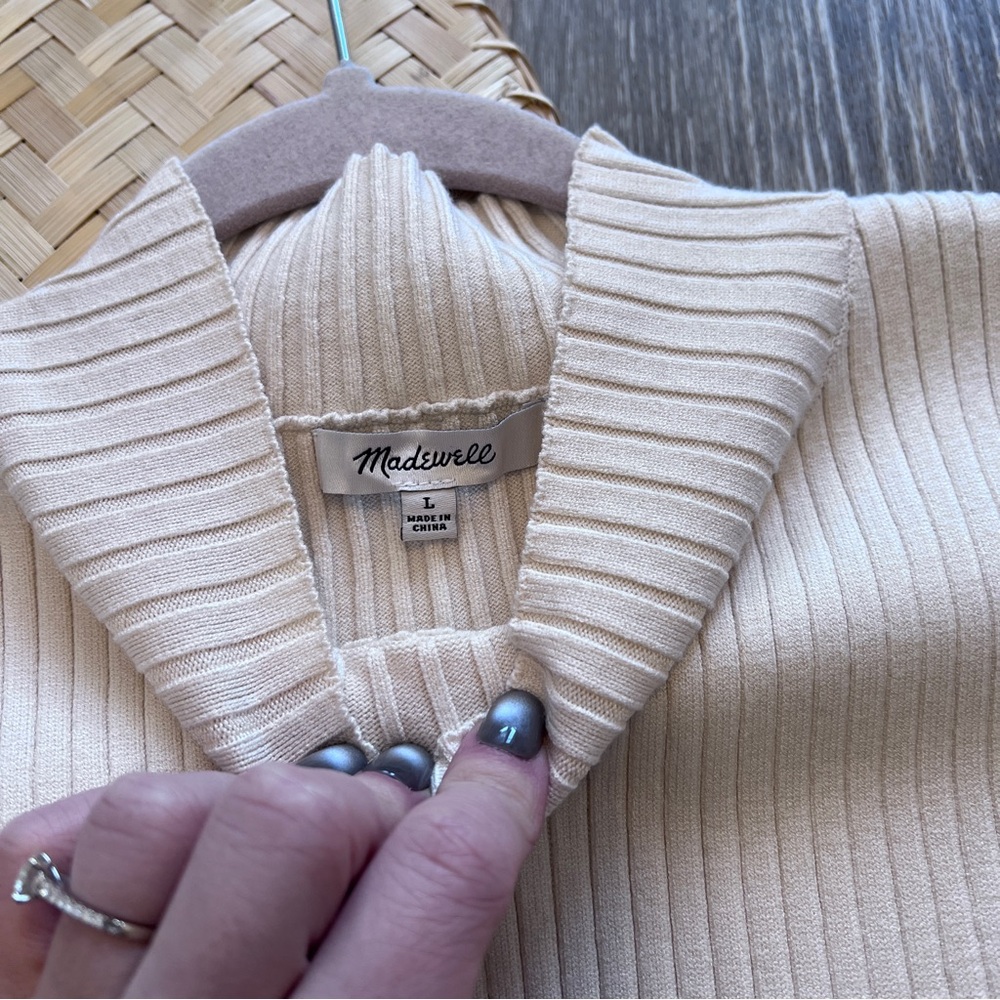 Madewell pearson mock neck sweater tank - Picture 6 of 9